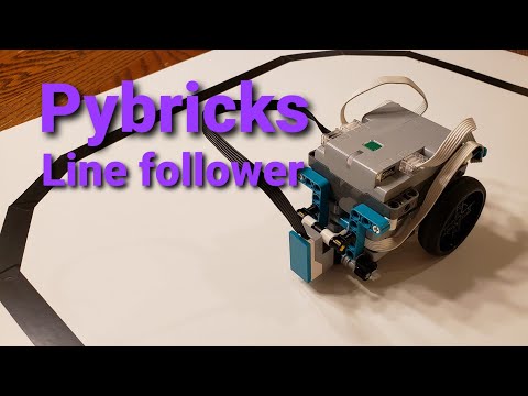 Lego Powered Up line follower using Pybricks