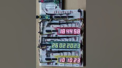 Radio-Controlled-Clock using Arduino Nano and a DCF77-Module