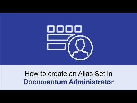 How to create an Alias Set | OpenText Documentum Administrator