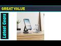 Nulaxy 2 Pack Fully Aluminum Dual Folding Cell Phone Stand Best Stable Portable Desk Holder