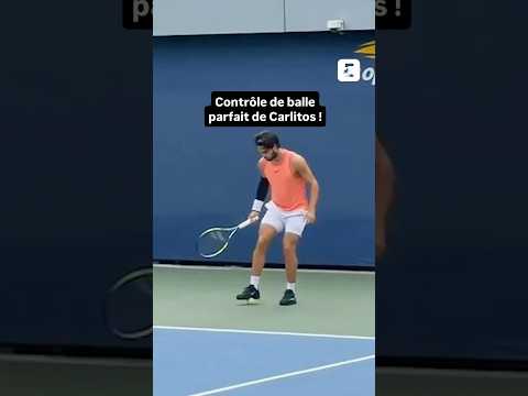 🤌⚽️ Le contrôle de balle parfait de Carlos Alcaraz #usopen #carlosalcaraz #tennis
