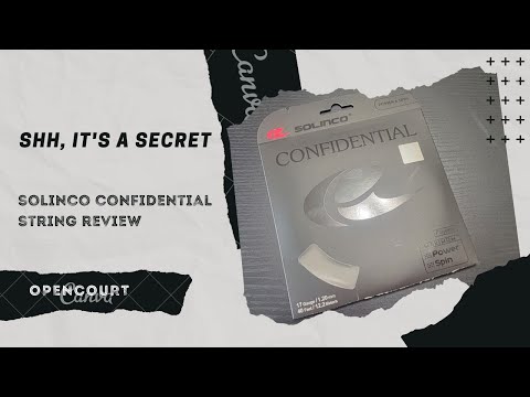 Is This The Best Solinco Poly String?, Solinco Confidential String Review