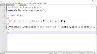 Organizing java Files In packages