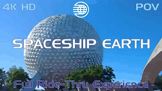 Spaceship Earth Full Ride Thru Experience, Epcot 2020 4K HD POV