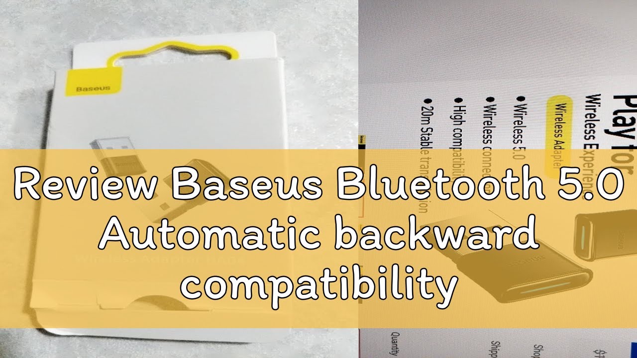 Review Baseus Bluetooth 5.0 Automatic backward compatibility 4.0/4.1/4. ...