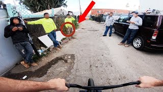 RIDING BMX IN LA COMPTON GANG ZONES 7 (CRIPS & BLOODS)