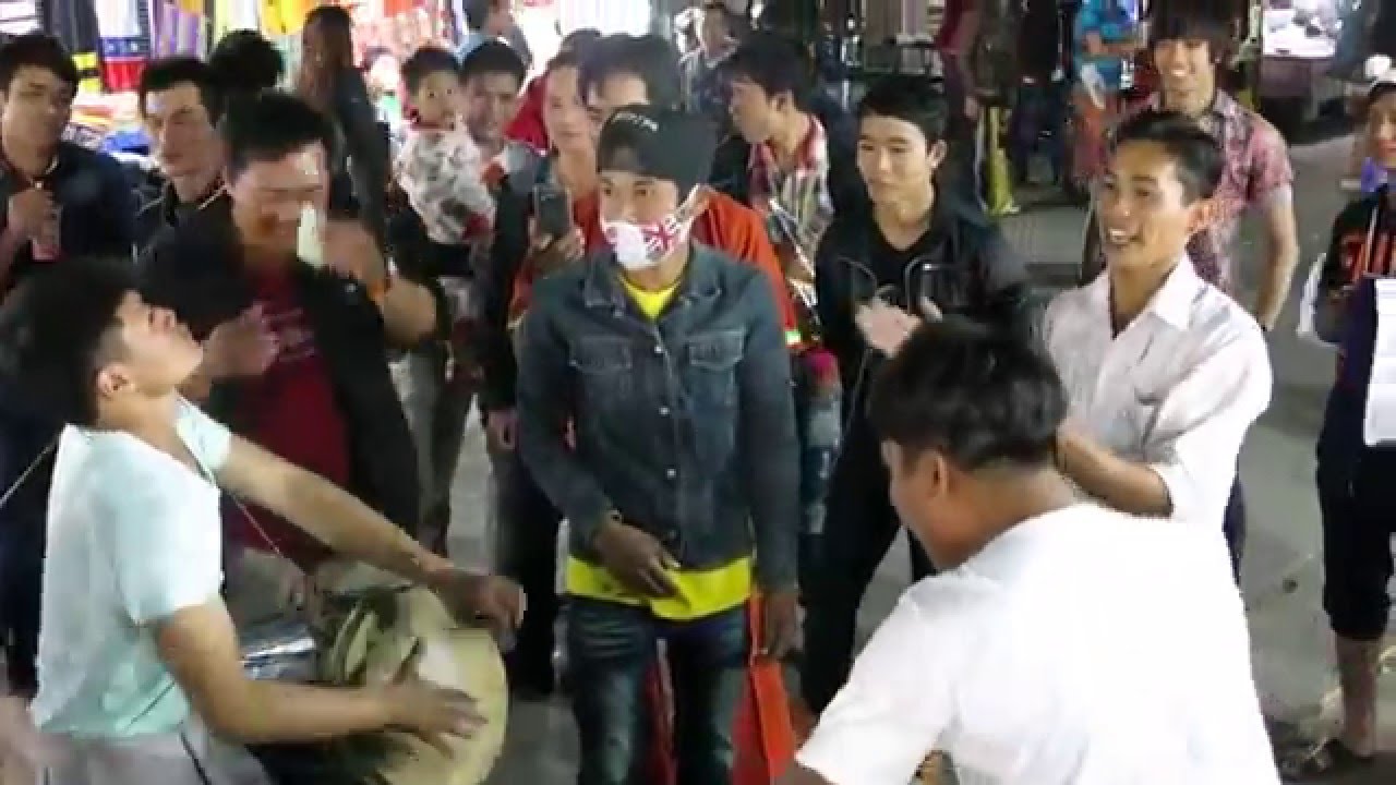 Shan/Tai Traditional Long Drum, Gong and Cymbal and Dancing at Shan New Year