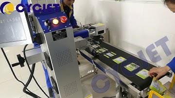CYCJET Plastic Bag Fly Laser Printing Machine/Inline Laser Coding Machine/Laser Marking Machine