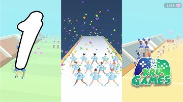 Cheerleader Run 3D Gameplay Walkthrough #1 (Android, IOS)