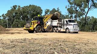 Gravel Delivery for Resheeting using Side Tipper