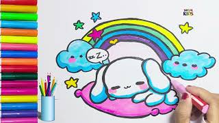 Cinnamoroll Drawing and Coloring for Kids and Toddlers | Let's Draw
