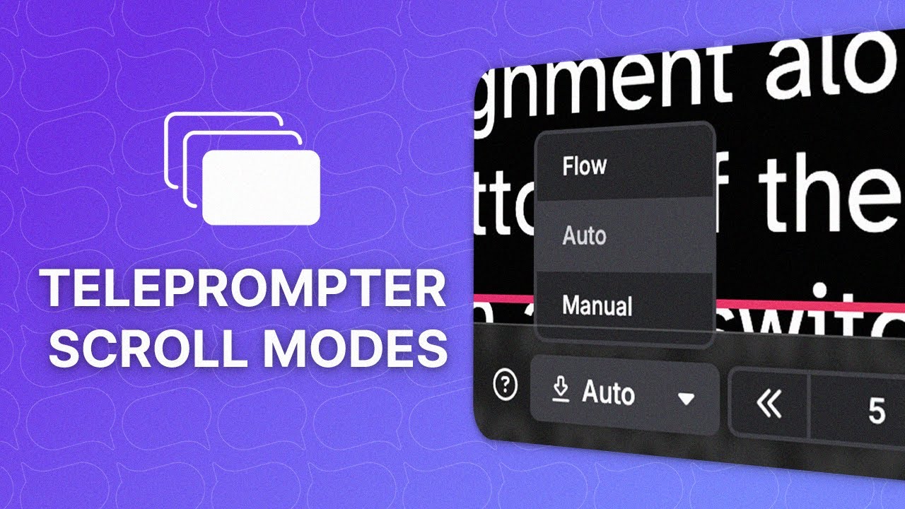 Speakflow Teleprompter Modes | Auto, Flow, Manual - YouTube