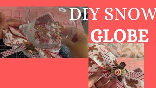 ✨❄️Fun & Easy DIY Snow Globe #christmas #target #DIY #hobbylobby #dollartree