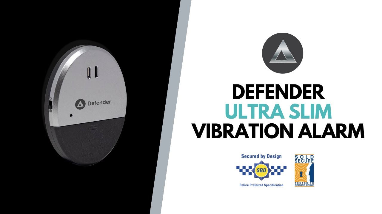 Defender Ultra Slim Vibration Alarm - Police Accredited