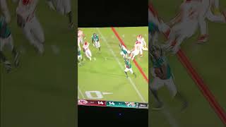 Mahomes throws a pick 6. Jags return it 99 yrds #jaguars #chiefs