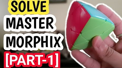 How to solve Mastermorphix cube in hindi (PART-1)|How to make plus or cross in Mastermorphix cub