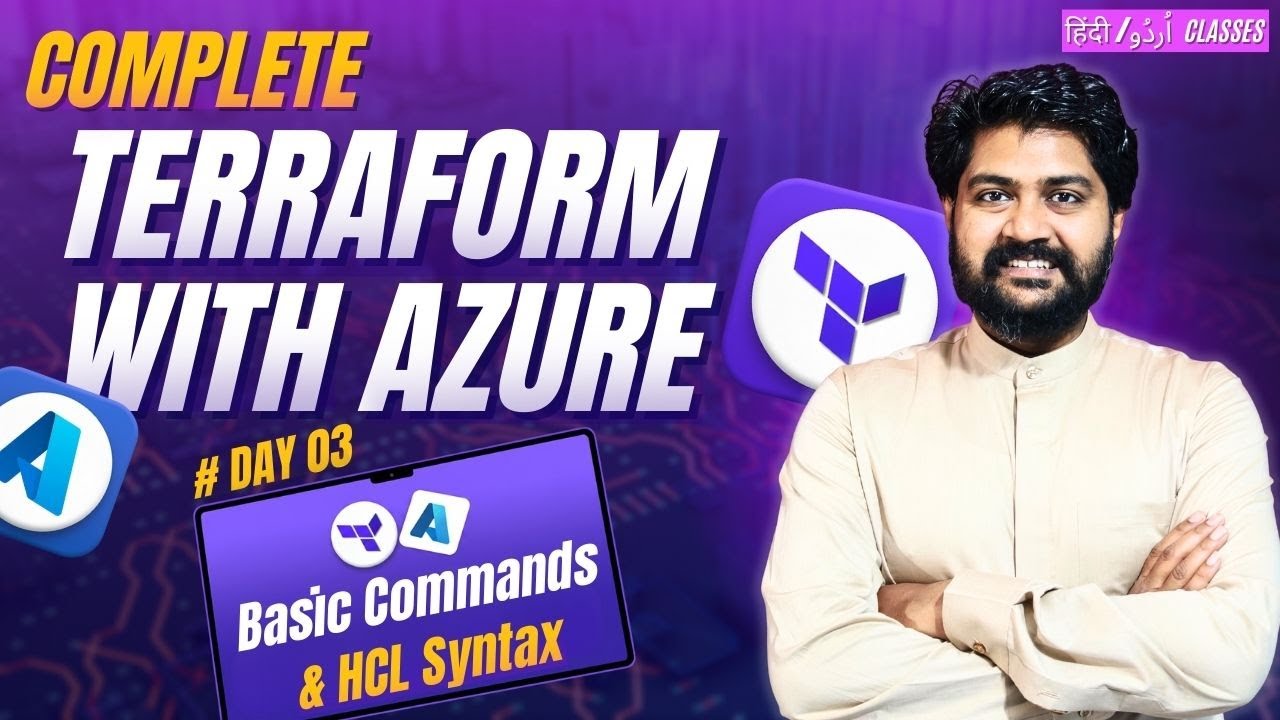 Terraform basic commands and HCL Syntax-Hindi/Urdu | Lec-03 | Terraform tutorial for beginners