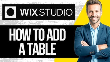How to Add a Table in Wix Studio