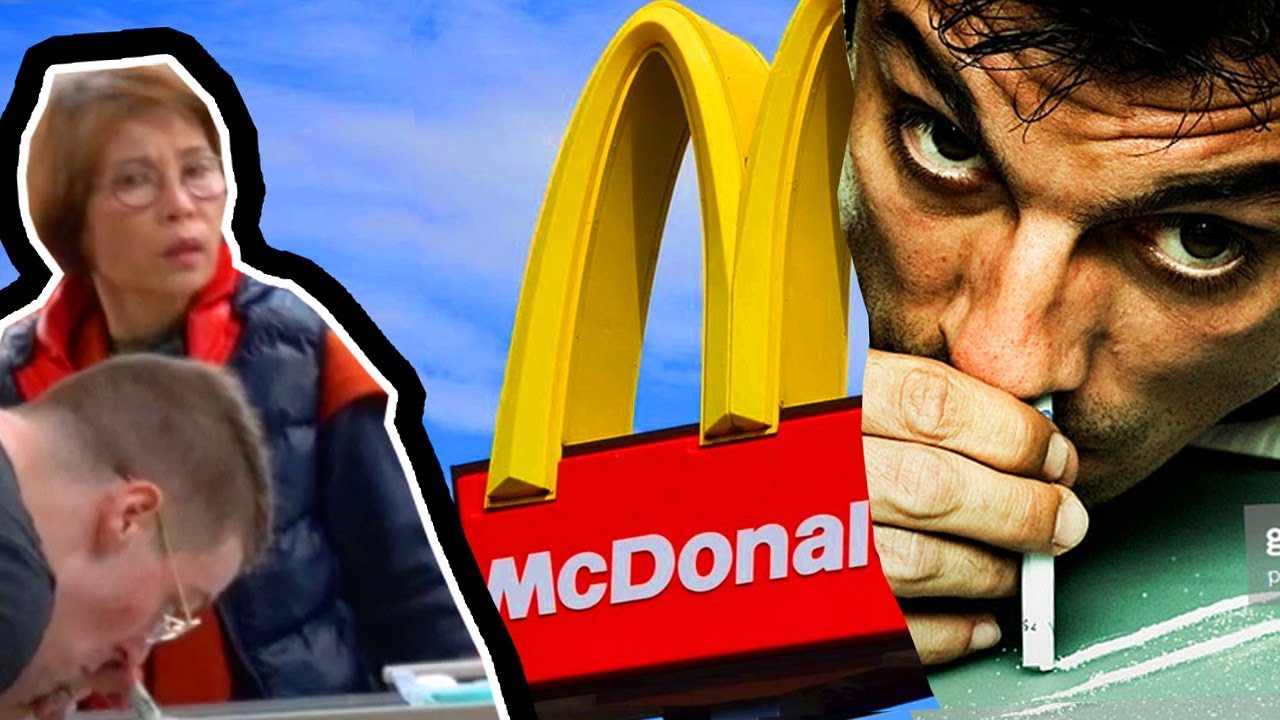 Snorting Fake Cocaine in McDonalds PRANK