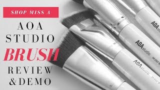 New Aoa Studio 10 Piece Sculpting Brush Set Review & Demo