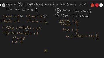 PURE MATH UNIT 1 2013 PAST PAPER Q3b i and ii