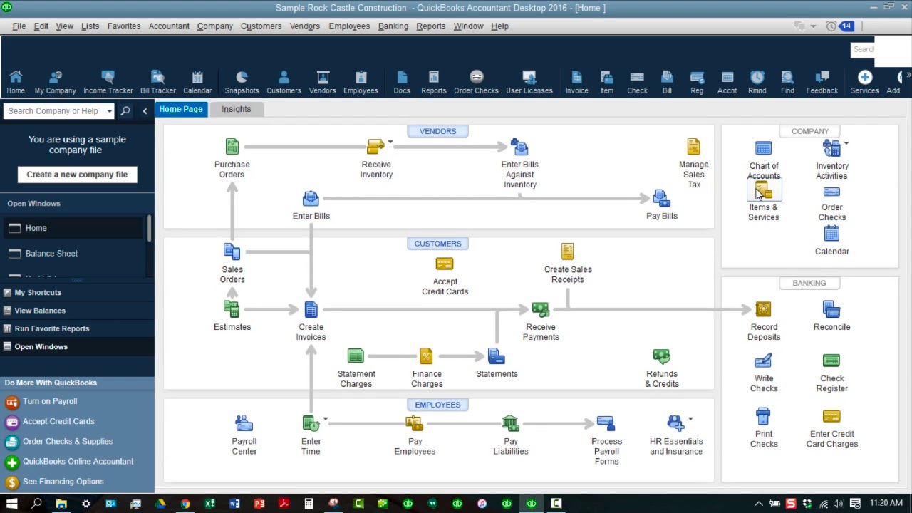 quickbooks desktop tutorial 2016