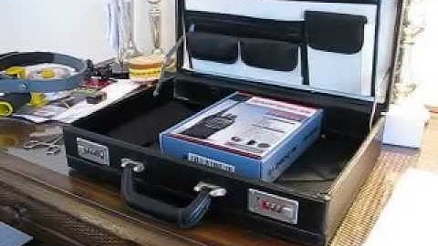 UHF Spy Bug Covert Briefcase Plus UHF Receiver Tuned To Transmitter