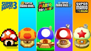 Evolution of Toad Houses in Super Mario Games (1988-2022)