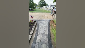 Love this new curved walkway! #freeform #masonry #construction #longisland #curbappeal #walkway