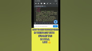 HOW TO USE YOUTUBE VIDEO EMBED IN HTML #shorts #viral #trending #html #css #java #php #coding #ruby
