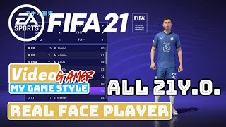 FIFA21 Real Face Players All 21y.o.