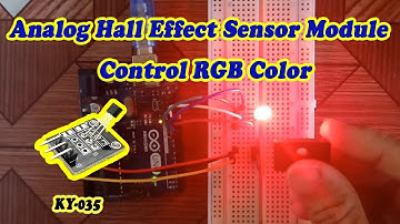 KY-035 Analog Hall Effect Sensor Control RGB