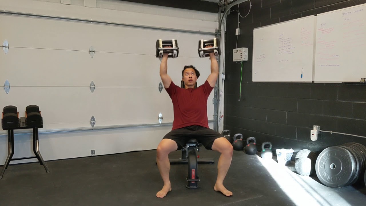 Seated DB Shoulder Press - YouTube