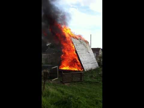 Burning Shed!