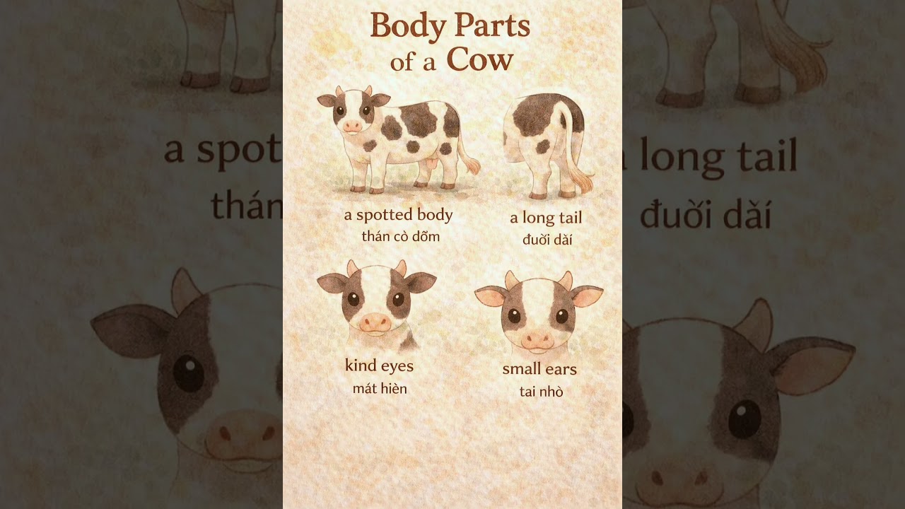 #12 Describe a Cow 🐄 | Movers Speaking Practice