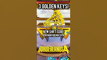 Borderlands 4 New SHiFT Code for 3 Golden Keys Redeem this Fast! 😮