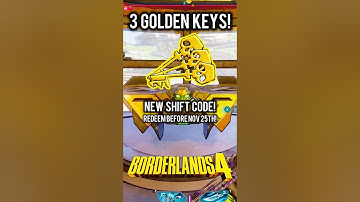 Borderlands 4 New SHiFT Code for 3 Golden Keys Redeem this Fast! 😮