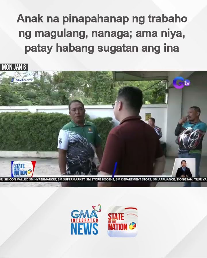Anak na pinapahanap ng trabaho ng magulang, nanaga; ama niya, patay habang sugatan ang ina | SONA