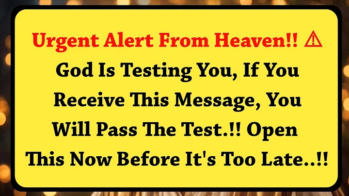 11:11💌 God is testing you!! If you receive this message, you will Pass The Test ✝️ God Message Today