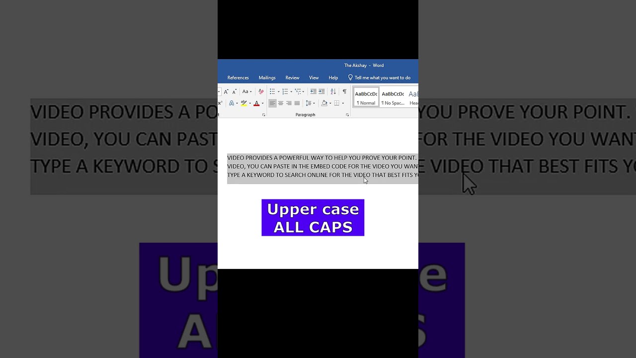 Change Text To Uppercase Lowercase Title Case In Word