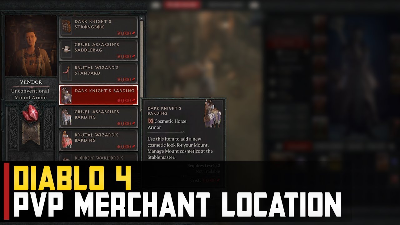 PVP Merchant Location | Diablo 4 (Red Dust Merchant)