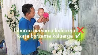 keseruan ng&#39;dekor bawa bayi | kerja sekeluarga kecil