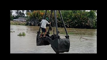 Thử thách - đúng trên cạp sáng múc khi đang múc đất - hồi hợp mà rung - #ducnha