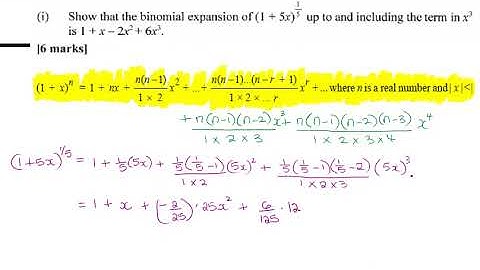 Binomial Theorem Part 3 (for my CAPE Unit 2 students)