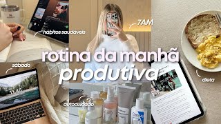 ROTINA DA MANHÃ 7AM *SUPER* PRODUTIVA | realista e motivadora ☁️✨🥞☕️