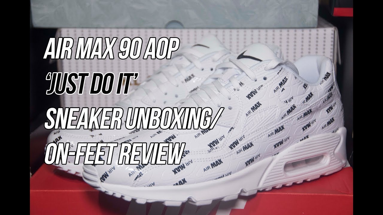 air max 90 just do it white