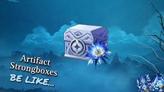 Creating Artifact Strongboxes be like... (Genshin Impact) Creating Artifact Strongboxes be like... (Genshin Impact)