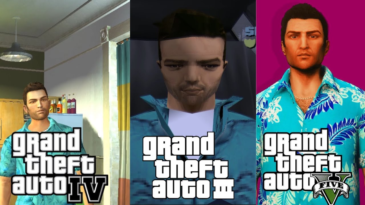 Evolution Of Tommy Vercetti in Every GTA Game (1986-2023) - YouTube