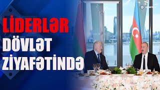 Belarus Prezidenti Aleksandr Lukaşenkonun şərəfinə dövlət ziyafəti verilib