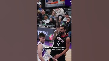 BIG impact in 17 minutes off the bench from Steven Adams 👏 #rockets